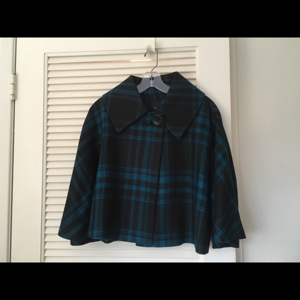 Express Plaid cape